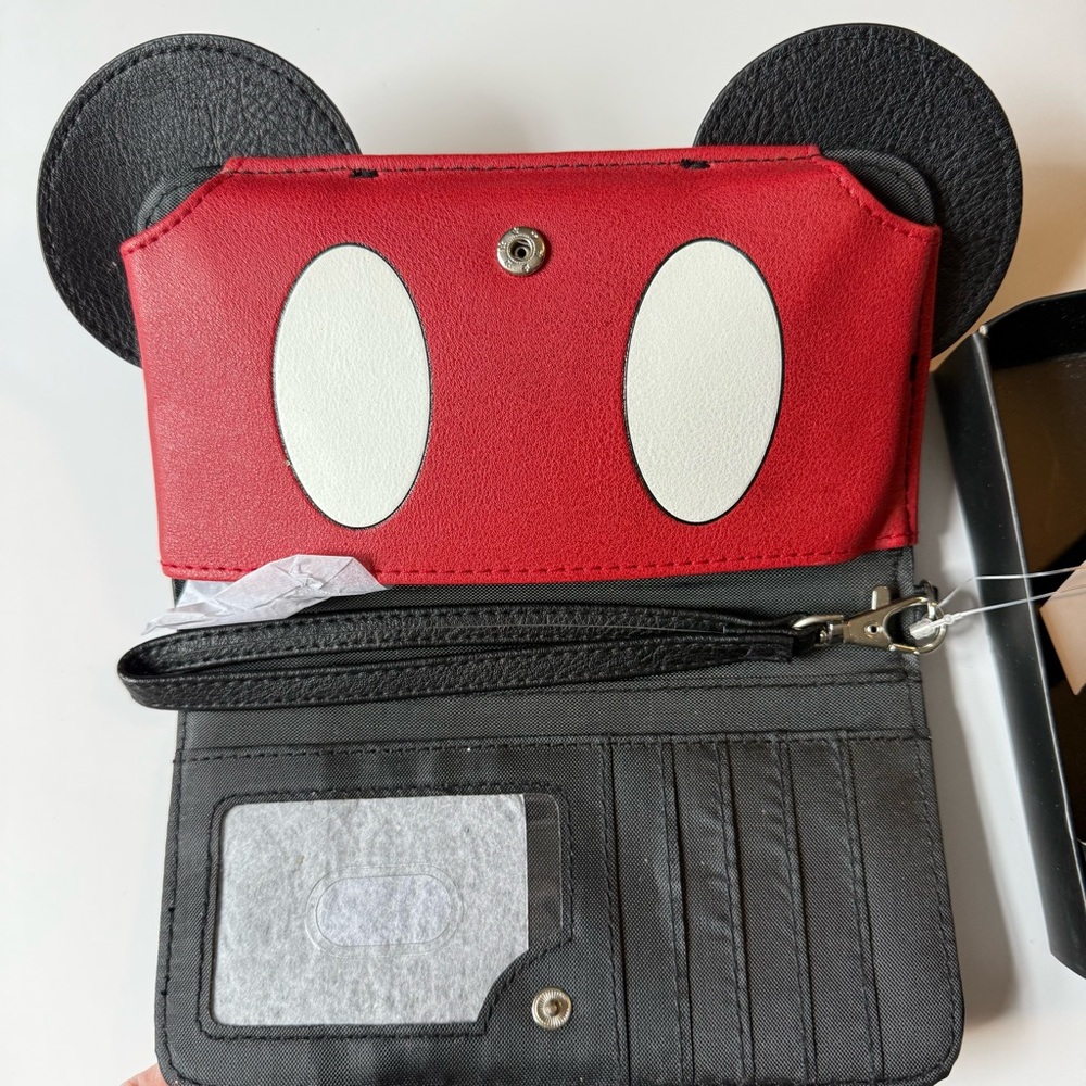 Disney Wallet -Mickey Mouse Black and White Clutch NWT